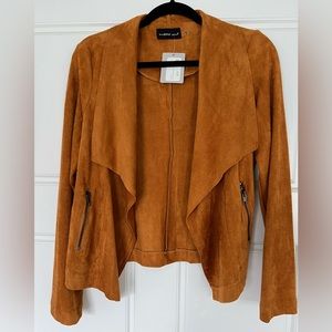 Faux suede lightweight jacket